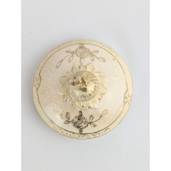 Antique 1920s Moriyama Porcelain Sugar Bowl w/Lid Dual Handle Mori-Machi Nippon - Picture 9 of 10